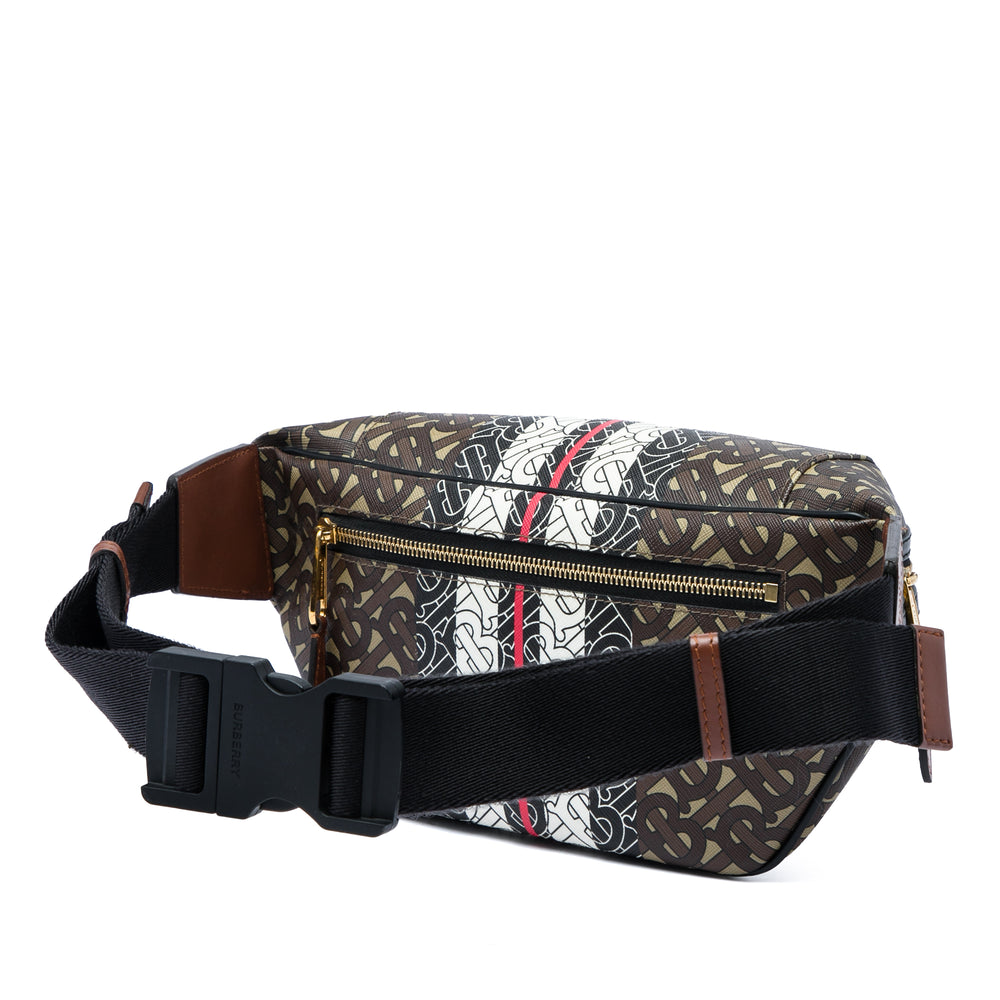 Burberry Ceinture TB E Stripe Sonny Monogram Marron – vue 2 – GABY PARIS
