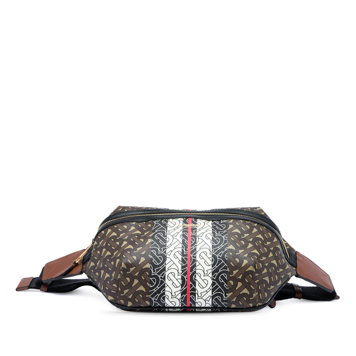Burberry Ceinture TB E Stripe Sonny Monogram Marron – vue 3 – GABY PARIS