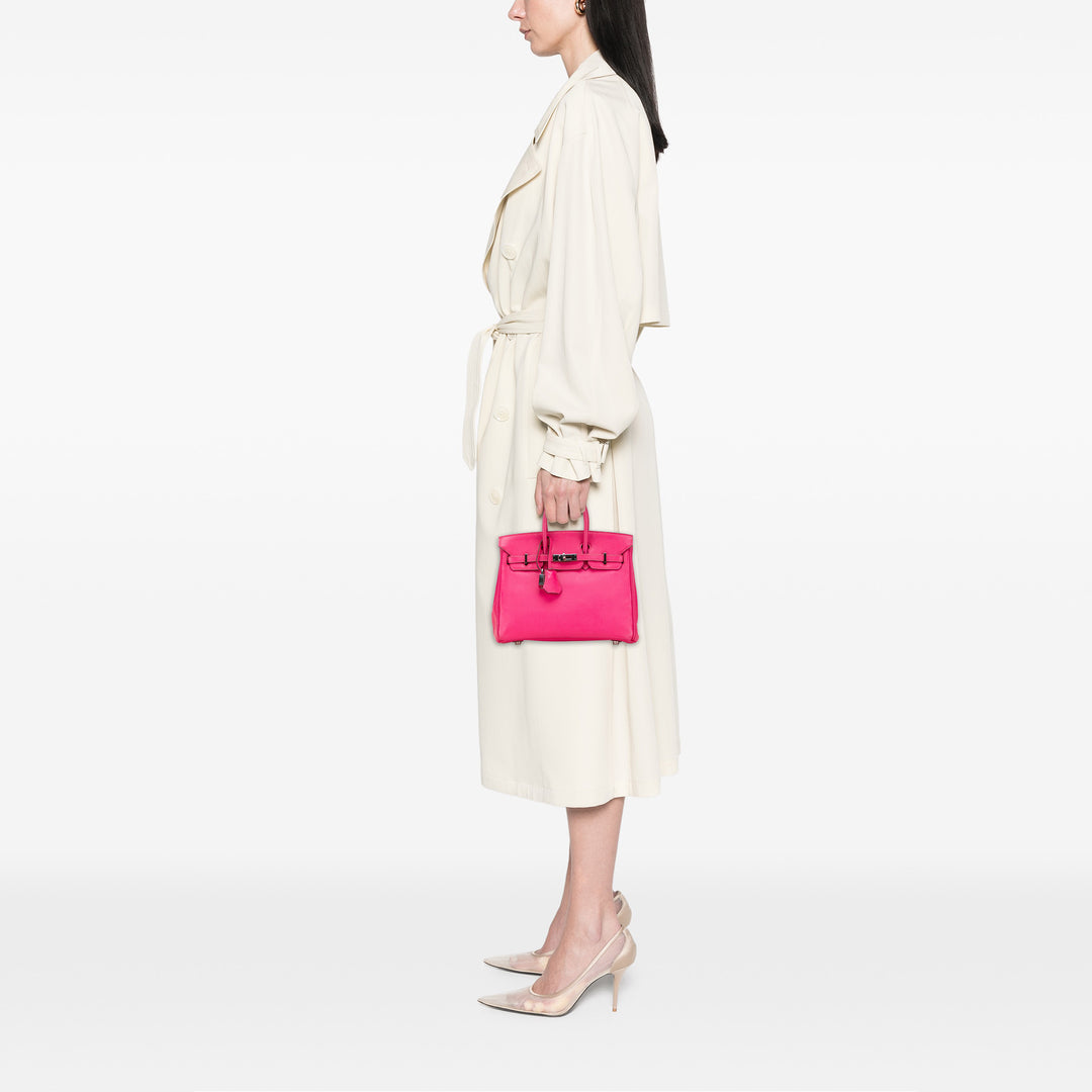 Hermès Chevre Mysore Birkin Retourne 25 Rose