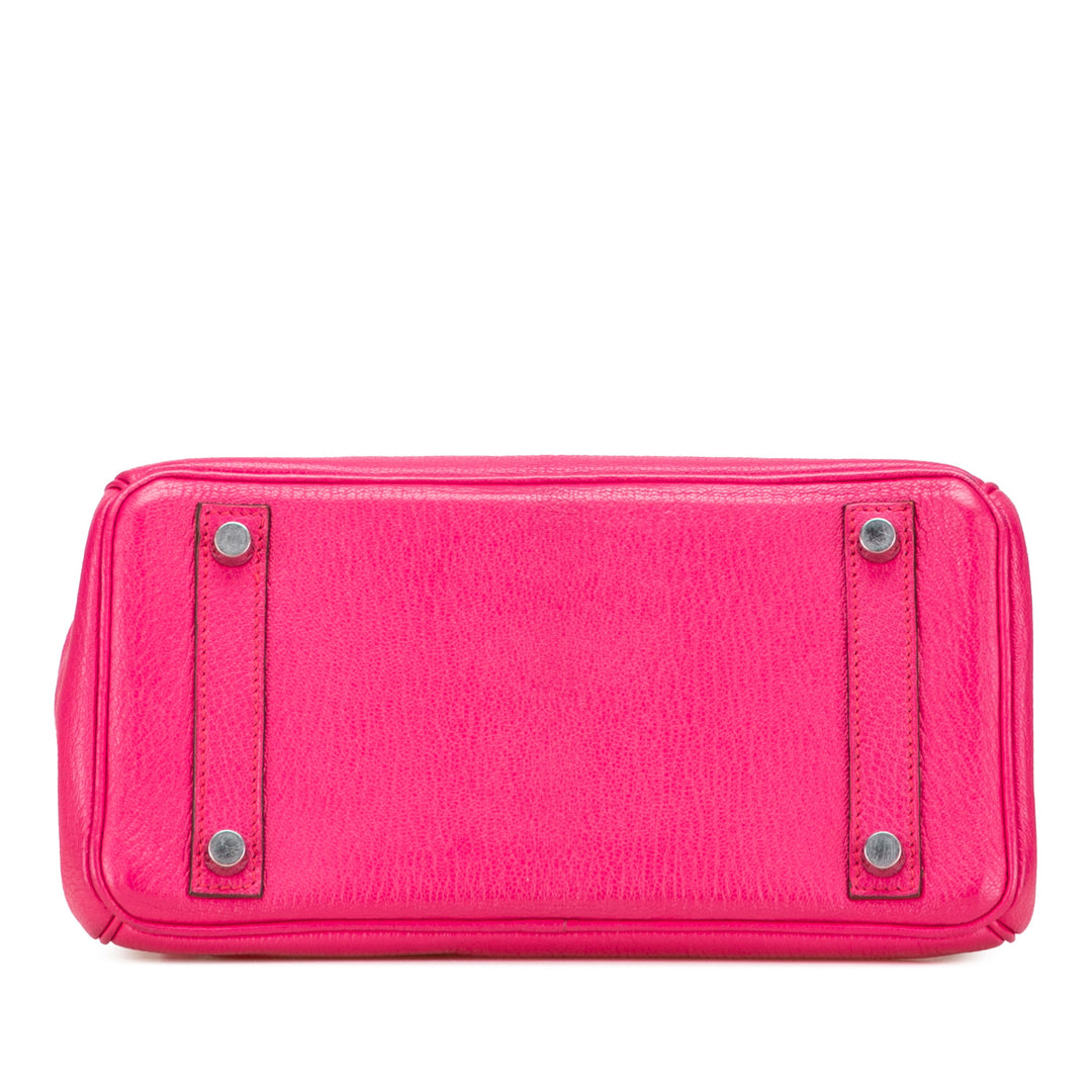 Hermès Chevre Mysore Birkin Retourne 25 Rose