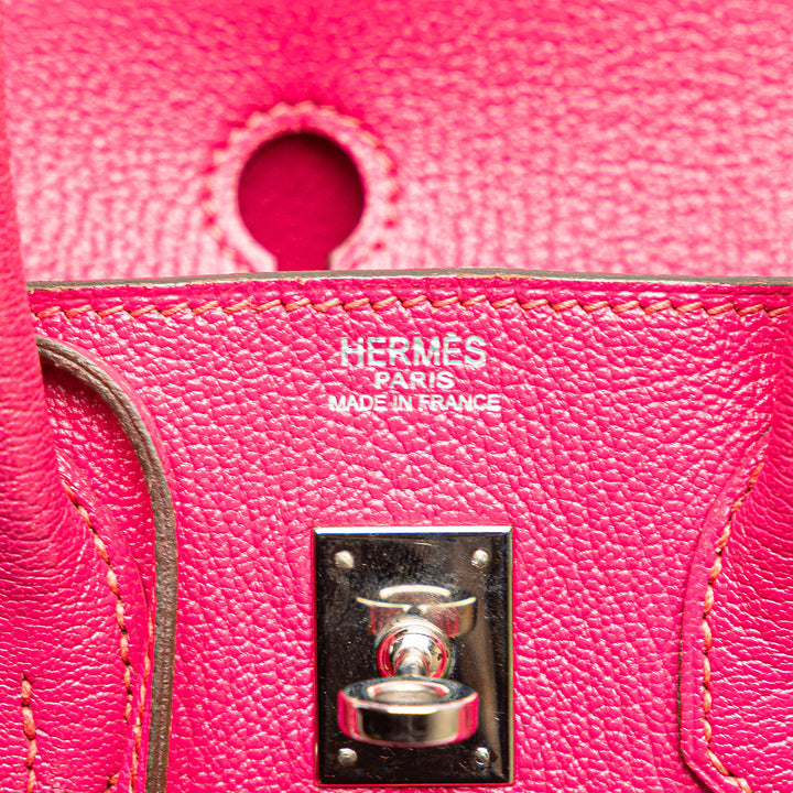Hermès Chevre Mysore Birkin Retourne 25 Rose