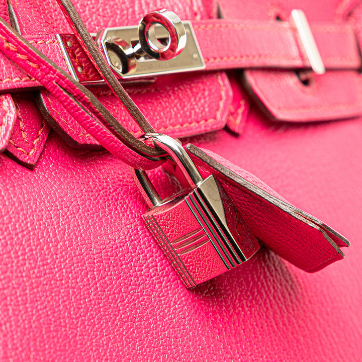 Hermès Chevre Mysore Birkin Retourne 25 Rose