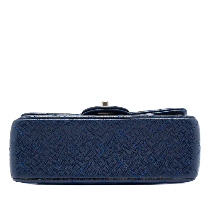 Chanel Classic Rectangulaire Rabat simple Mini Cuir caviar