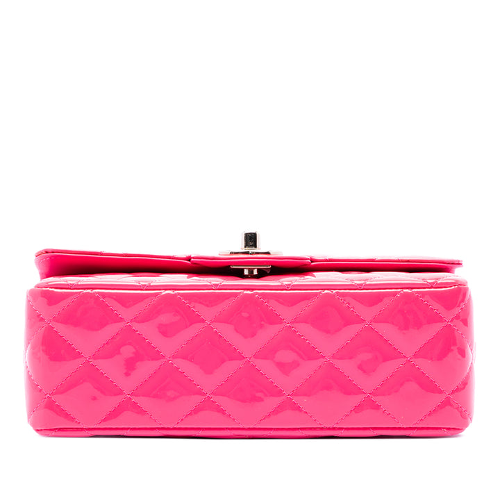 Chanel Classic Rectangulaire Rabat simple Mini Rose – vue 3 – GABY PARIS