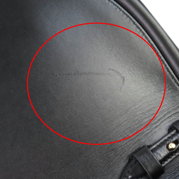 Ferragamo Sac à main Aura Crescent Cuir de veau Noir – vue 7 – GABY PARIS