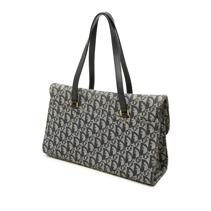 Dior Sac porté épaule Diorissimo Trotter Saddle Bleu – vue 2 – GABY PARIS