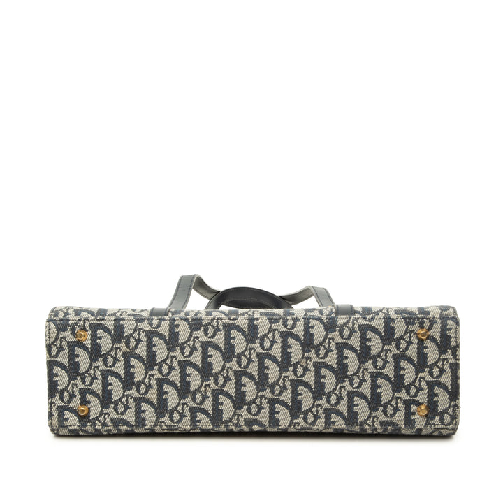 Dior Sac porté épaule Diorissimo Trotter Saddle Bleu – vue 3 – GABY PARIS