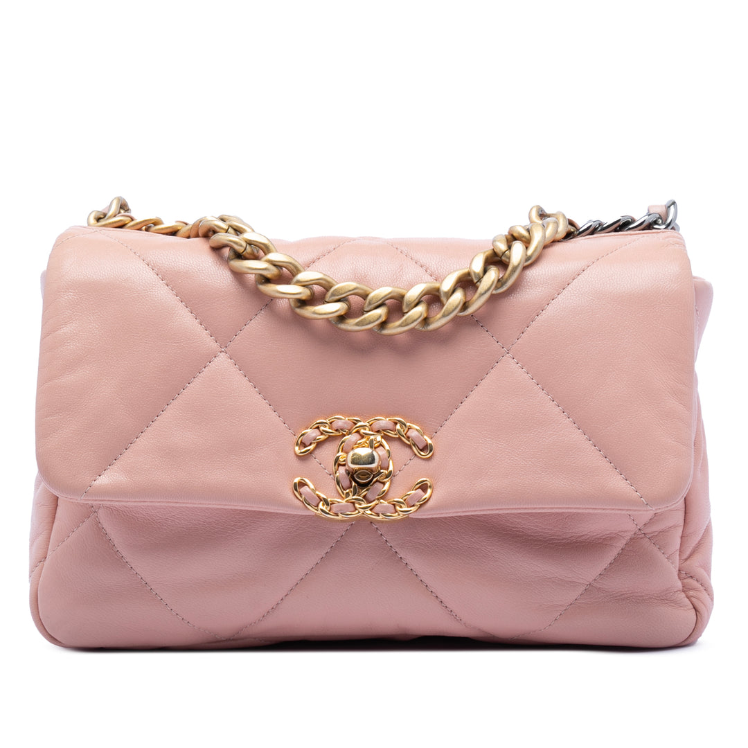 Chanel Medium Cuir d’agneau 19 à rabat