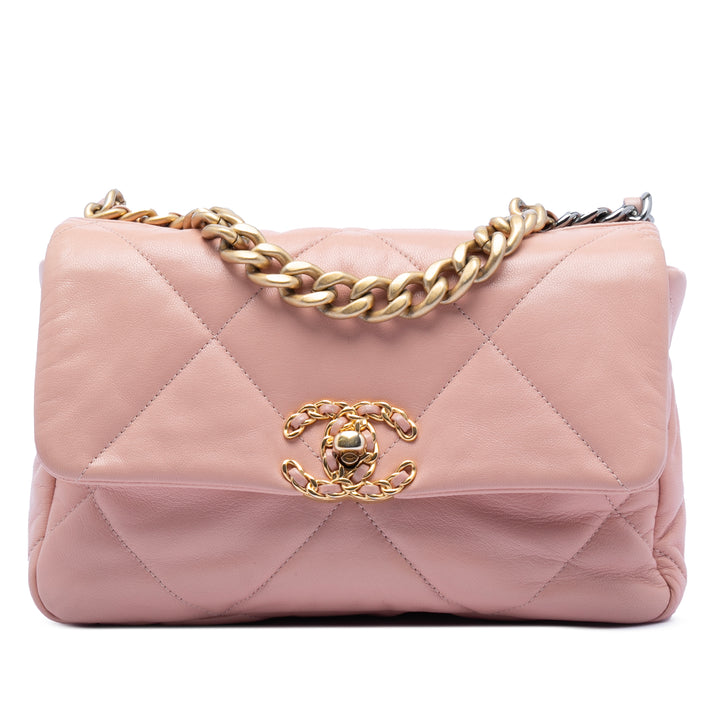 Chanel Medium Cuir d’agneau 19 à rabat