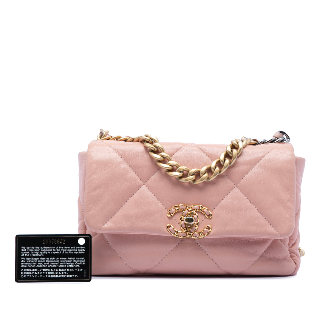 Chanel Medium Cuir d’agneau 19 à rabat