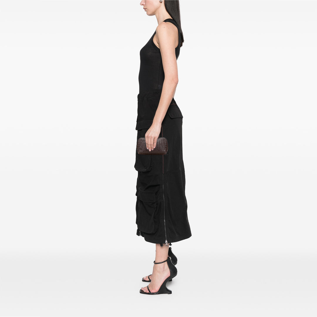 Bottega Veneta Nappa Intrecciato Cosmetic Pochette Marron