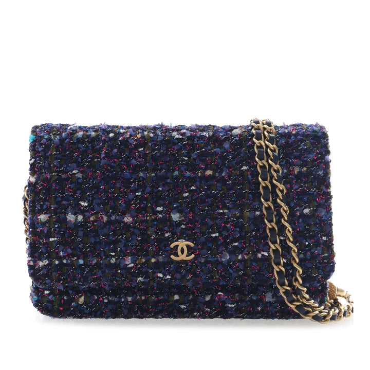Chanel CC Tweed Charms Wallet on Chain