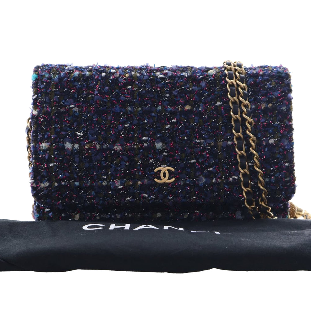 Chanel CC Tweed Charms Wallet on Chain