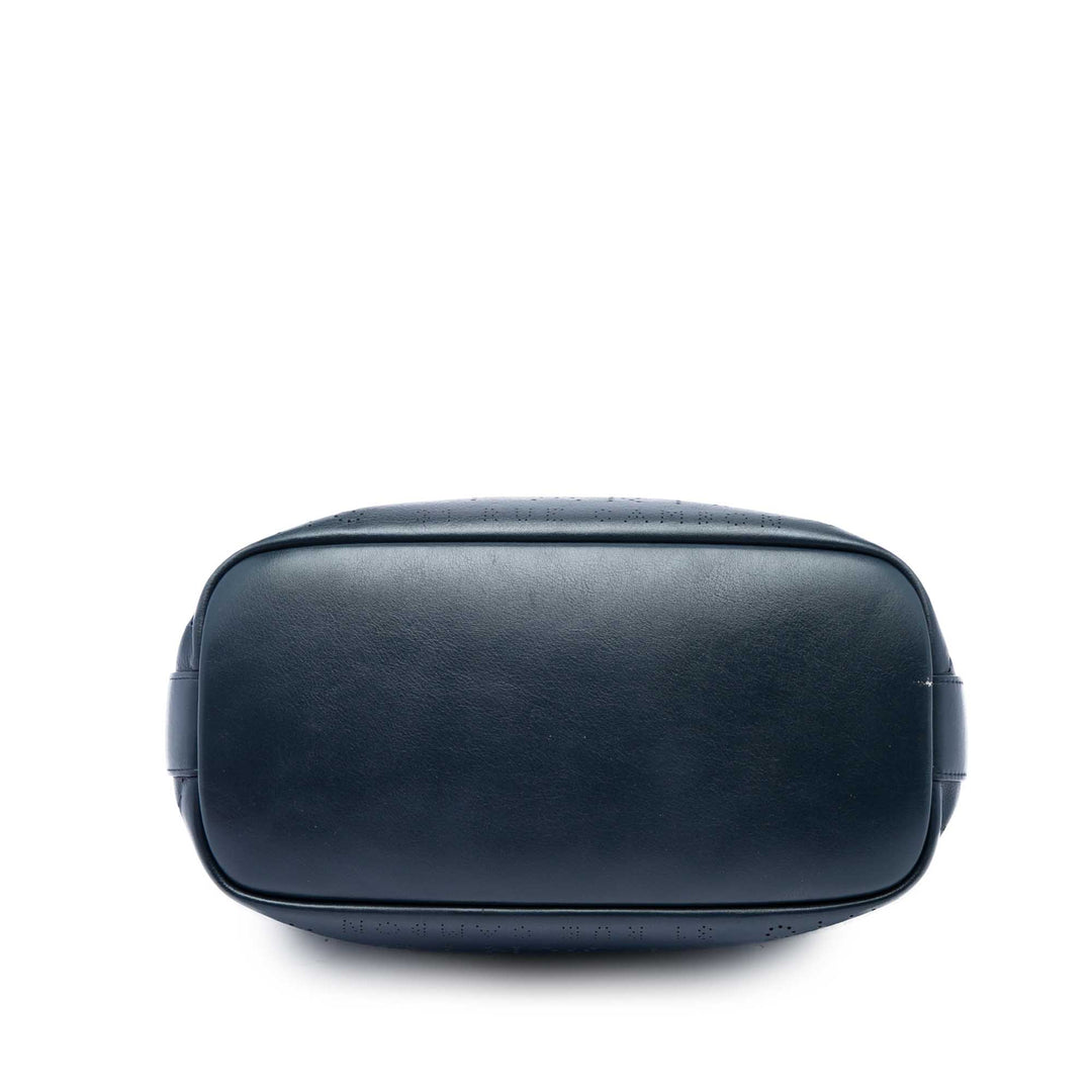 Chanel Coco Œilletss Cabas Cuir de veau Bleu – vue 3 – GABY PARIS