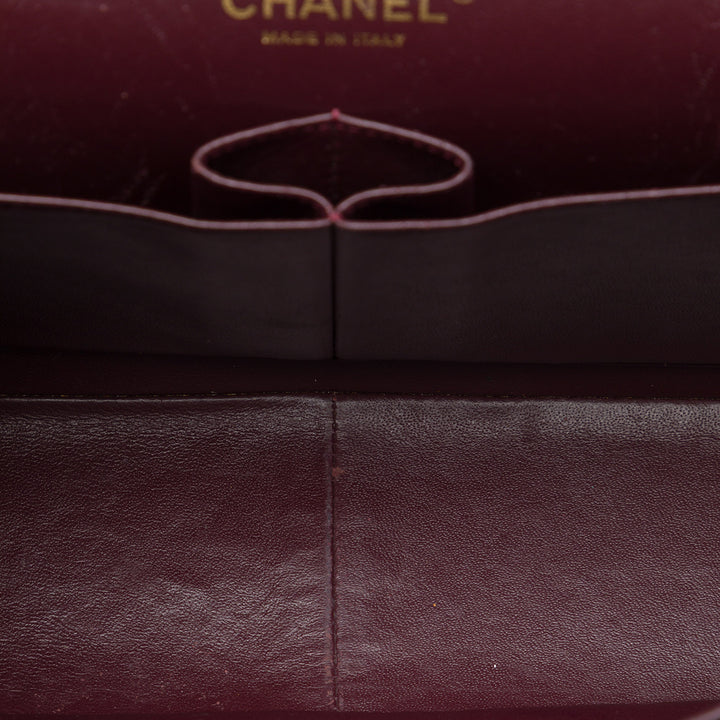 Classic Double rabat Jumbo Cuir caviar Noir