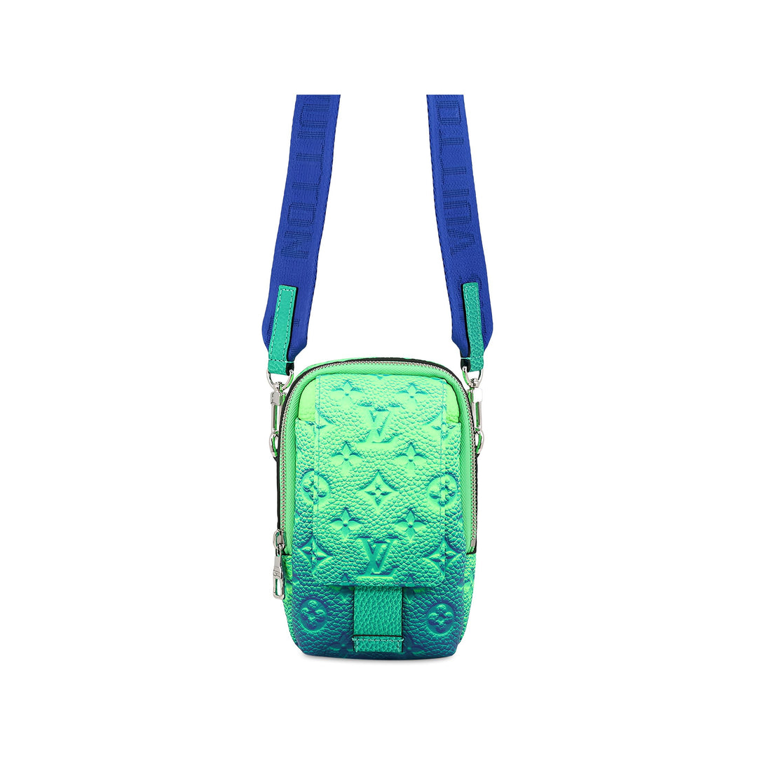 Louis Vuitton Illusion Double Phone Pochette Monogram Vert – vue principale – GABY PARIS