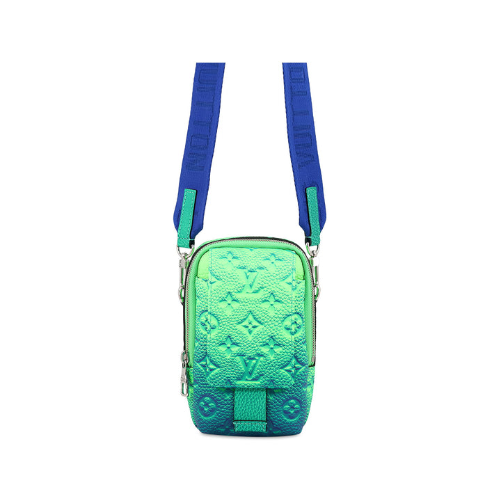 Louis Vuitton Illusion Double Phone Pochette Monogram Vert – vue principale – GABY PARIS