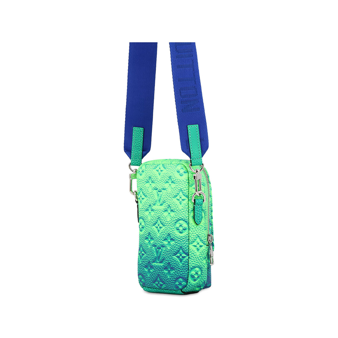 Louis Vuitton Illusion Double Phone Pochette Monogram Vert – vue 2 – GABY PARIS