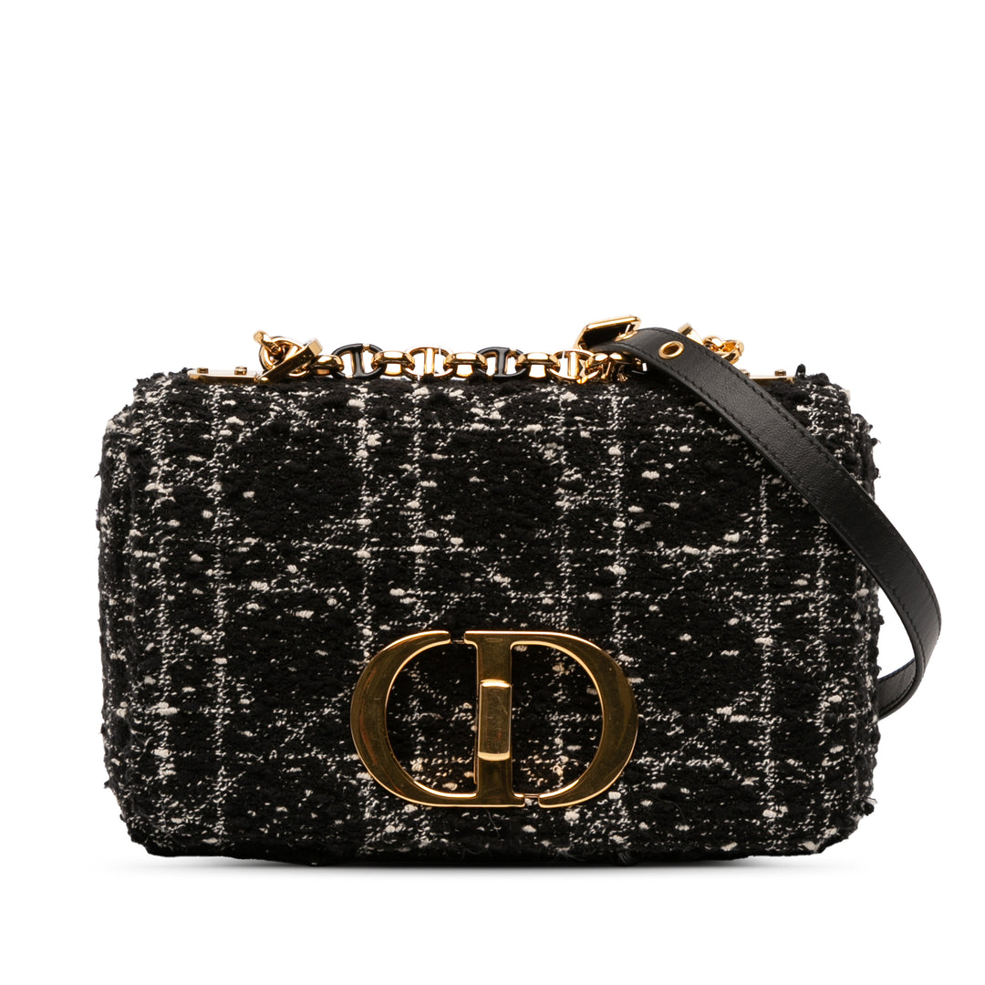 Dior Small Tweed Macrocannage Caro Bag Noir – GABY PARIS Authentique