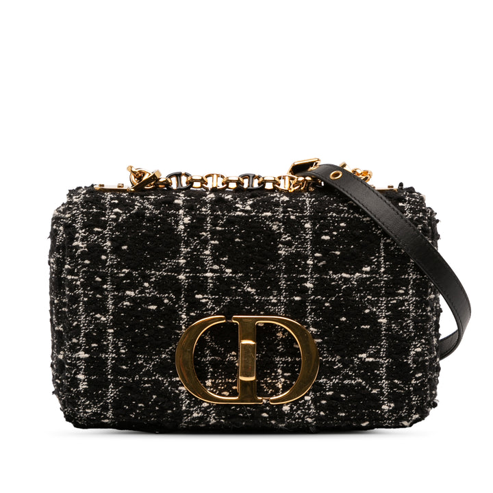 Dior Small Tweed Macrocannage Caro Bag Noir – GABY PARIS Authentique