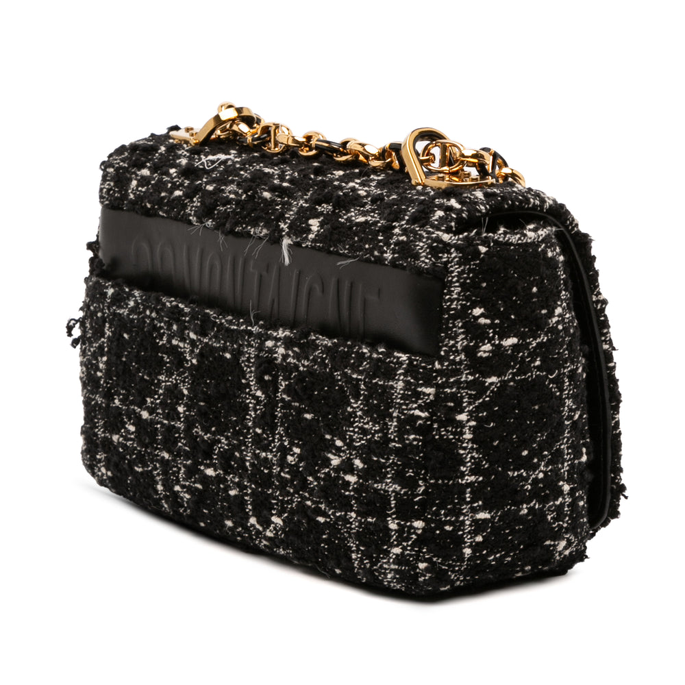 Dior Small Tweed Macrocannage Caro Bag Noir – GABY PARIS Authentique