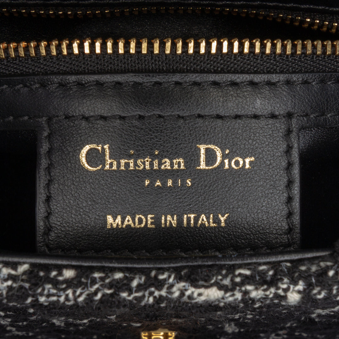 Dior Small Tweed Macrocannage Caro Bag Noir – GABY PARIS Authentique