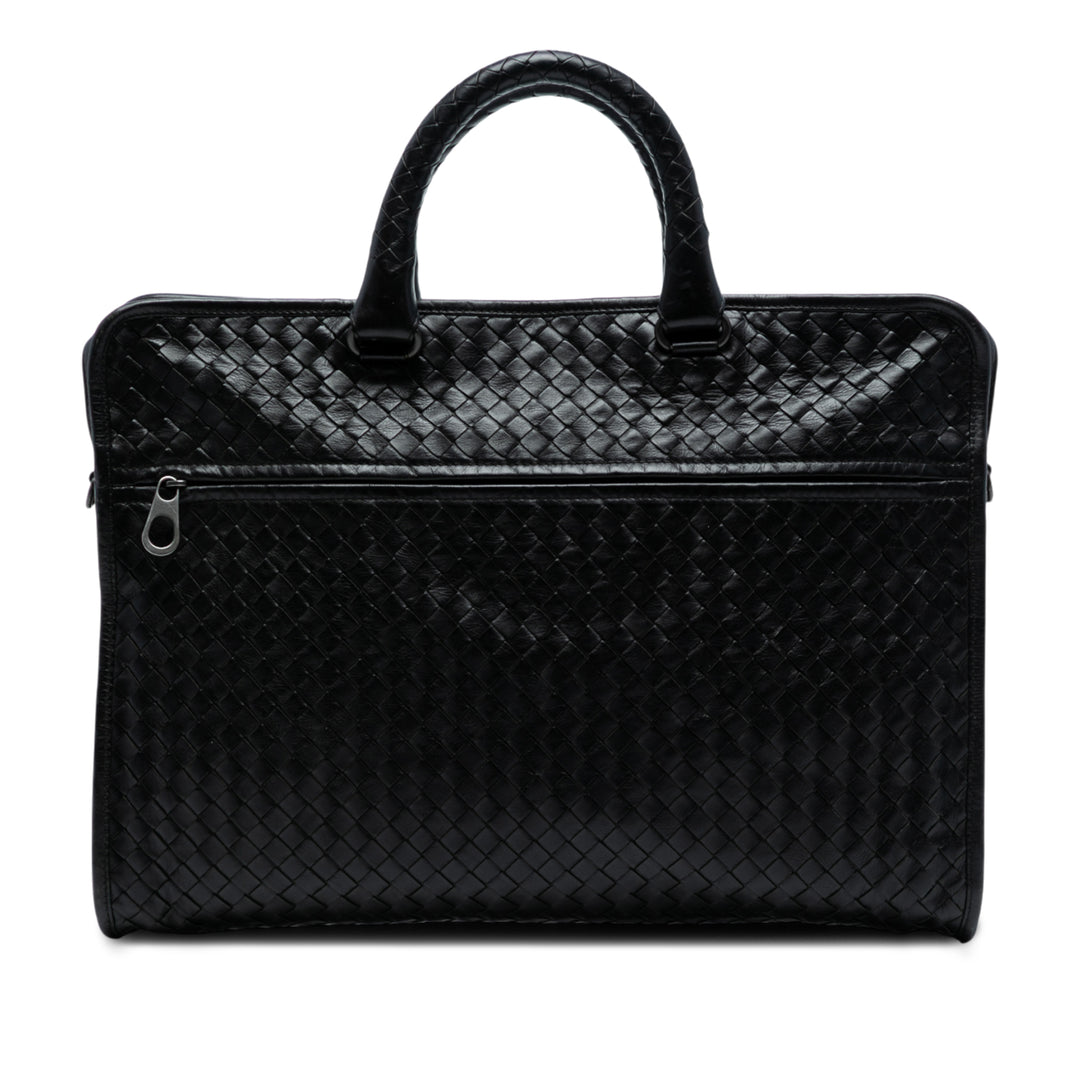 Bottega Veneta Nappa Intrecciato Business Bag Noir – GABY PARIS Authentique