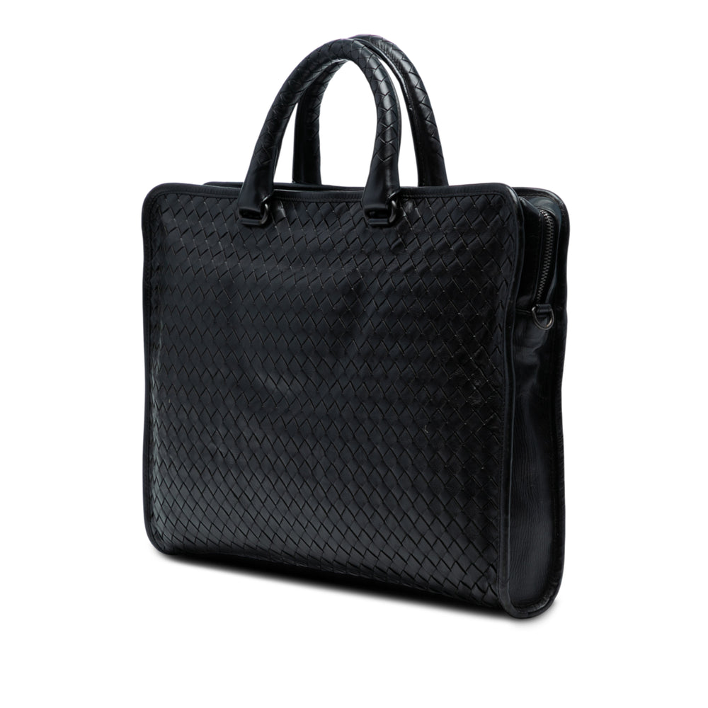 Bottega Veneta Nappa Intrecciato Business Bag Noir – GABY PARIS Authentique