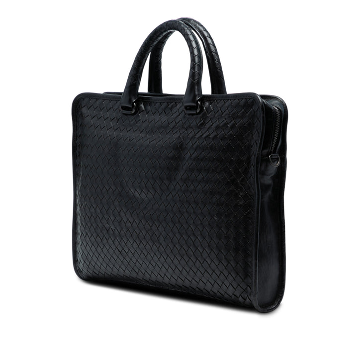 Bottega Veneta Nappa Intrecciato Business Bag Noir – GABY PARIS Authentique