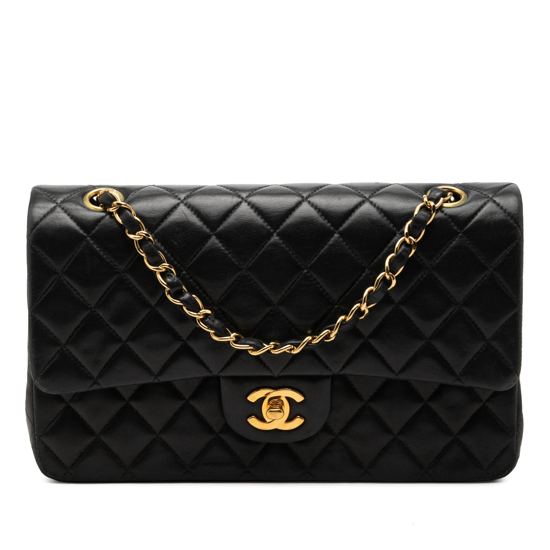 Chanel Medium Classic Cuir d’agneau Double rabat