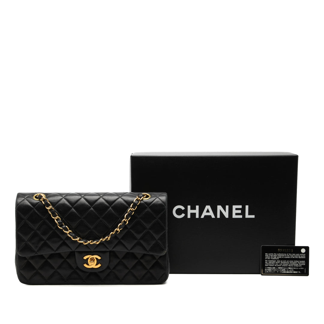 Chanel Medium Classic Cuir d’agneau Double rabat