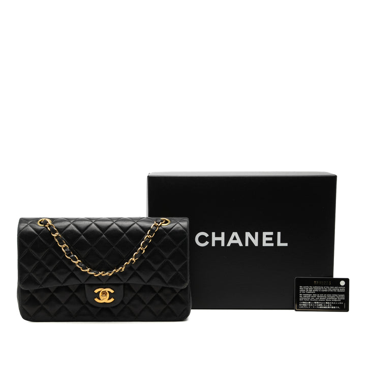 Chanel Medium Classic Cuir d’agneau Double rabat