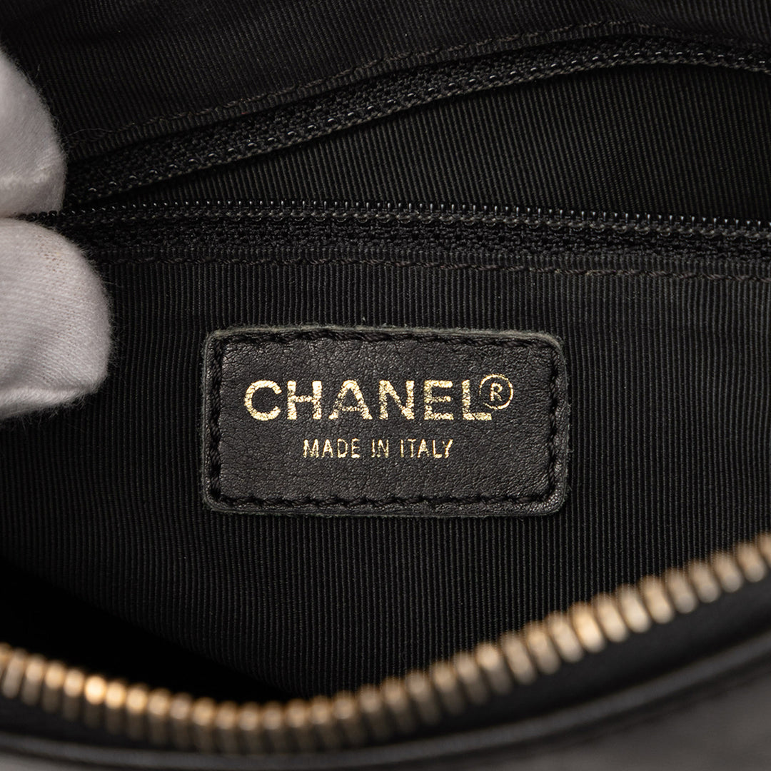 Chanel CC Chocolate Bar Cuir d’agneau Sac bandoulière