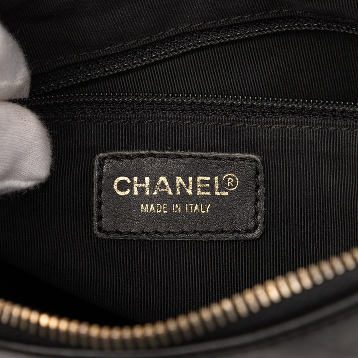 Chanel CC Chocolate Bar Cuir d’agneau Sac bandoulière