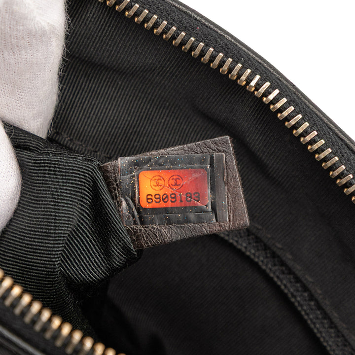 Chanel CC Chocolate Bar Cuir d’agneau Sac bandoulière