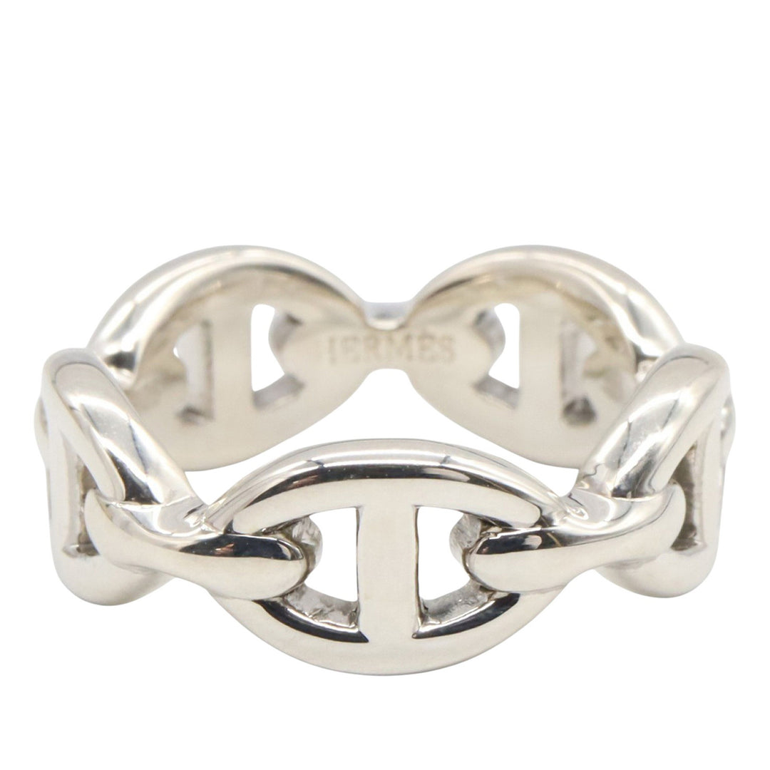 Sterling Silver Chaine d Ancre Chain Ring Silver - Gaby Paris
