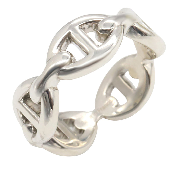 Sterling Silver Chaine d Ancre Chain Ring Silver - Gaby Paris