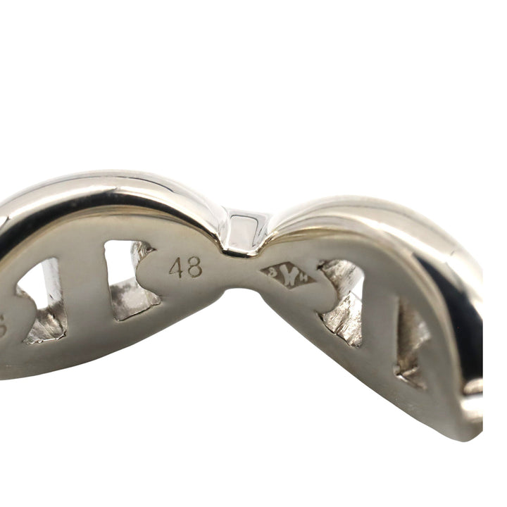 Sterling Silver Chaine d Ancre Chain Ring Silver - Gaby Paris