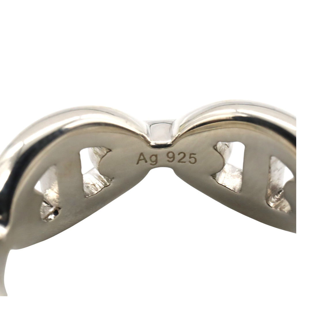 Sterling Silver Chaine d Ancre Chain Ring Silver - Gaby Paris