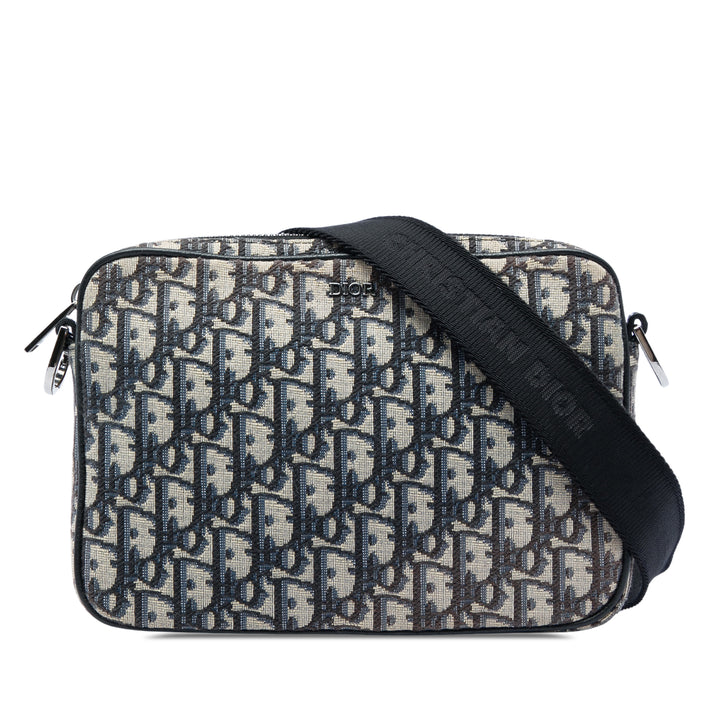 Saddle Triple Pochette Oblique Bleu