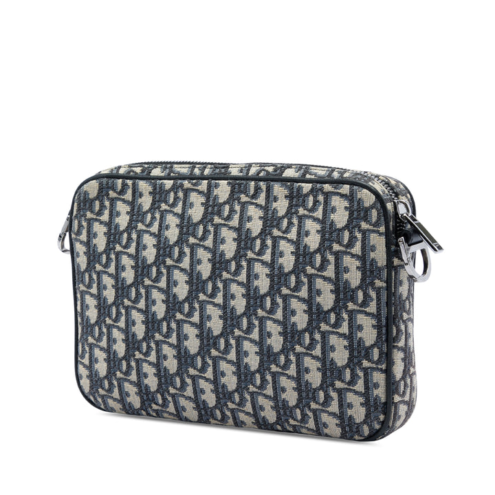 Saddle Triple Pochette Oblique Bleu