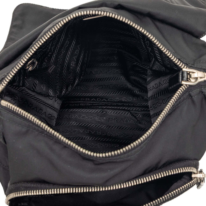 Prada Tessuto Zip Buckle Messenger Sac