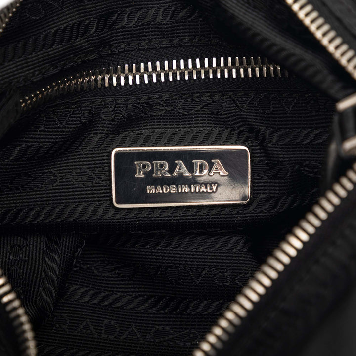 Prada Tessuto Zip Buckle Messenger Sac