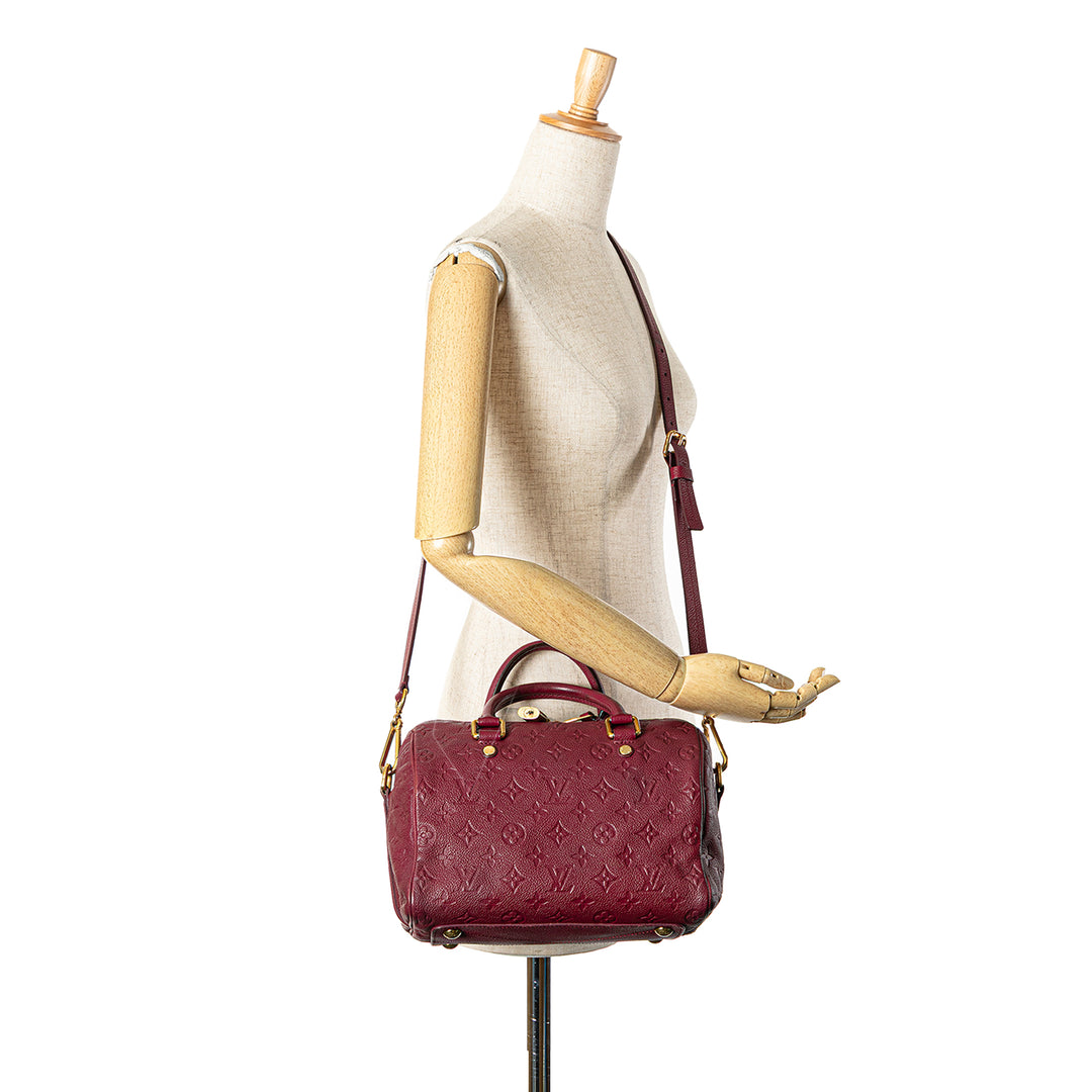 Monogram Empreinte Speedy Bandouliere 25 Red - Gaby Paris