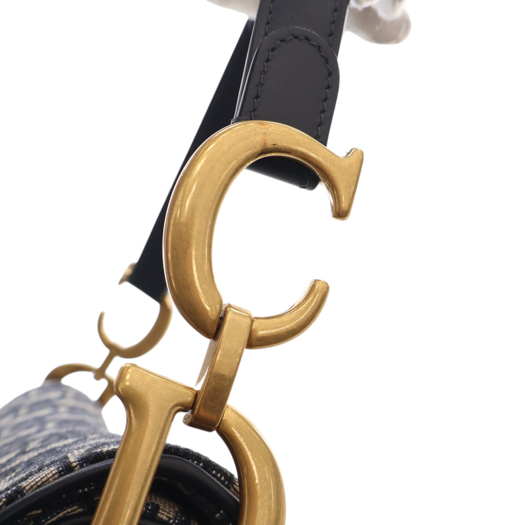 Saddle Sac Oblique Bleu