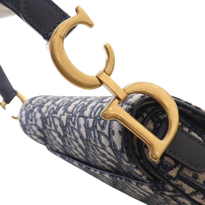 Saddle Sac Oblique Bleu