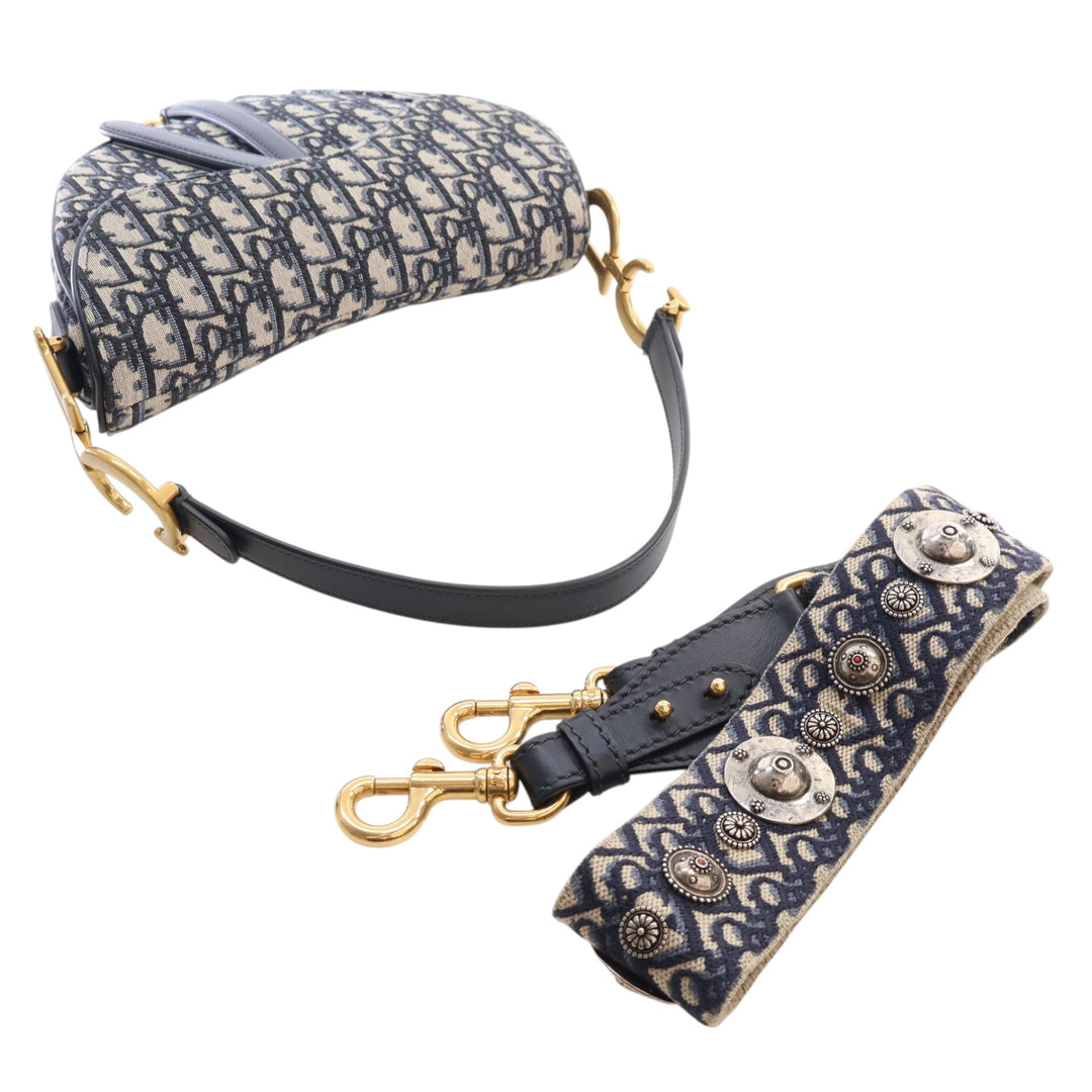 Saddle Sac Oblique Bleu