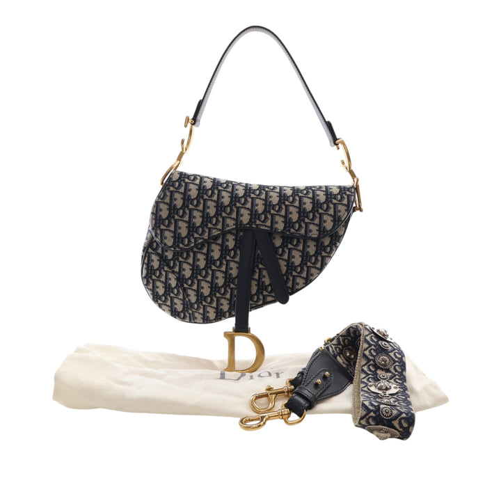 Saddle Sac Oblique Bleu