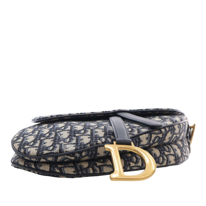 Saddle Sac Oblique Bleu