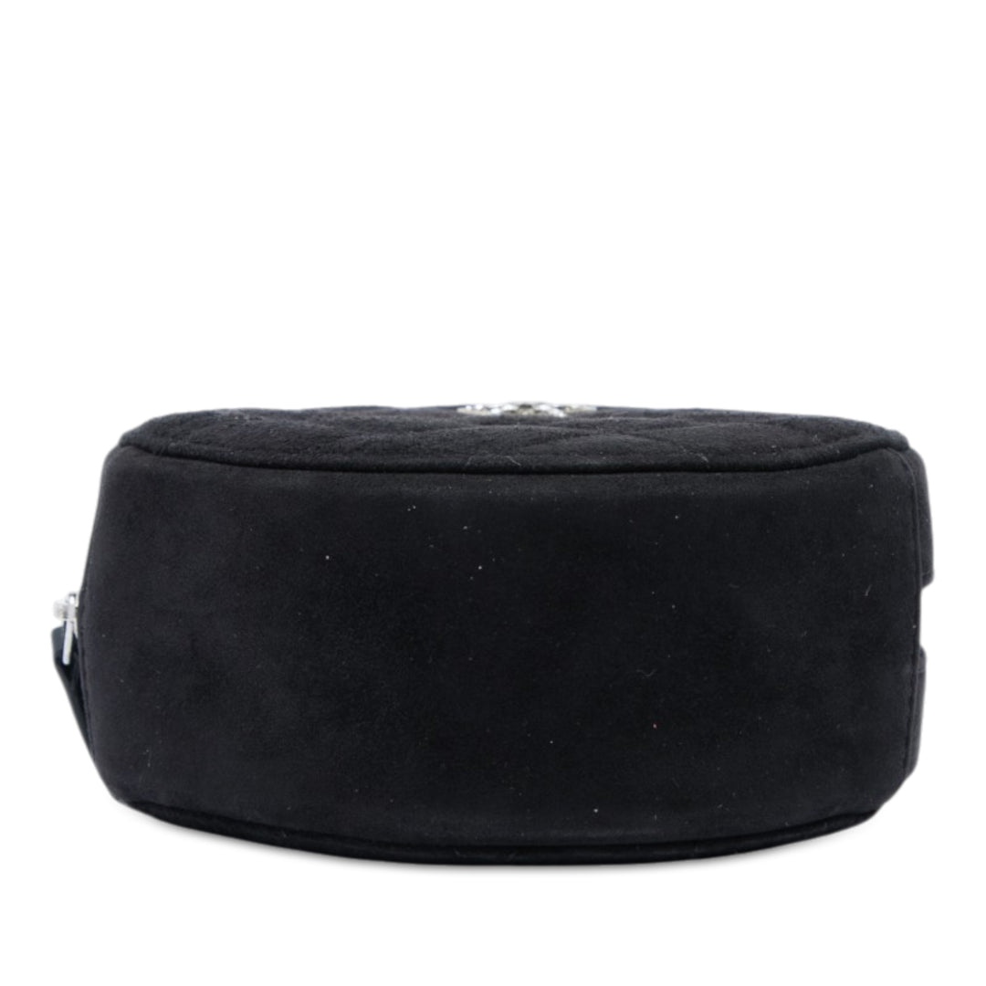 Chanel Matelassé Cocostellar Rond Pochette avec chaîne Noir